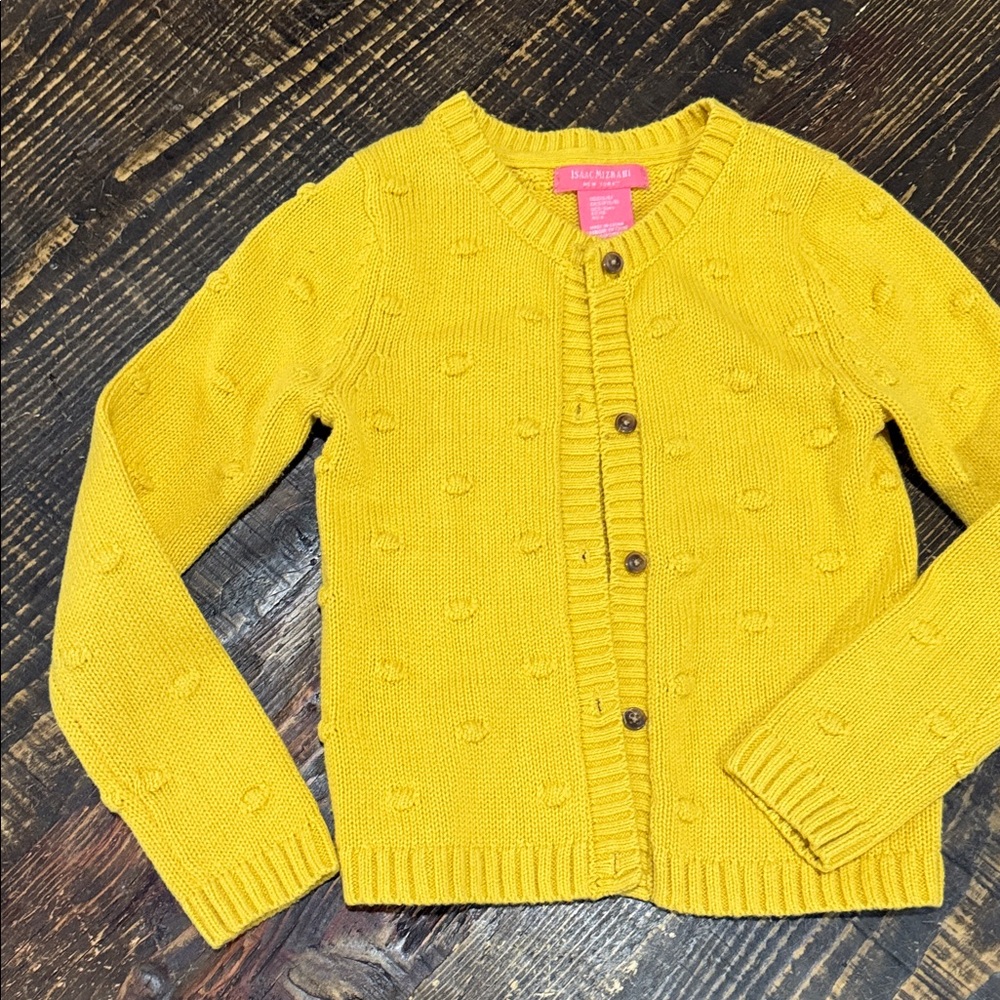 Isaac Mizrahi Mustard Knit Sweater- Size small (5/6)